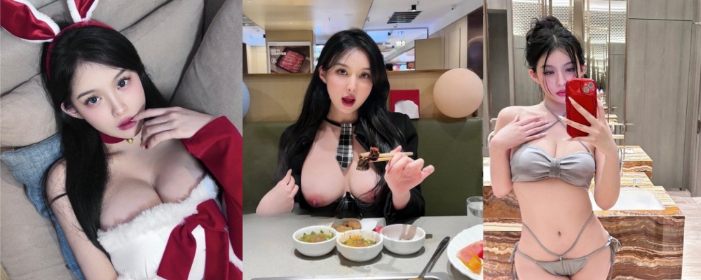 豪乳翘臀搭配黑丝直接全场诱惑拉满 深圳顶级外围女黑纱携手姐妹户外露出