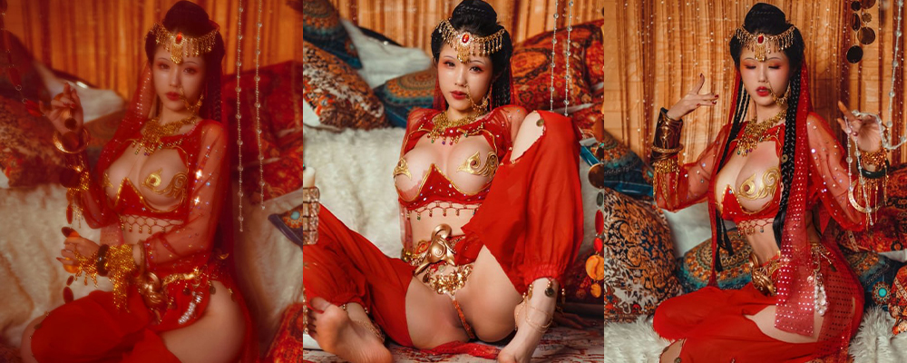 异域风情里的红嫁衣 冷艳少妇的淫荡解析 巨乳女神钛合金TiTi塞上红鸾私拍流出