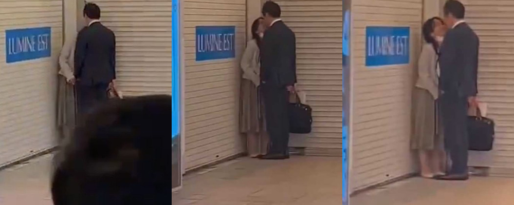 日本东京新宿站惊现香艳一幕 小日子情侣在地铁口上演情色戏码 围观群众纷纷傻眼拍摄