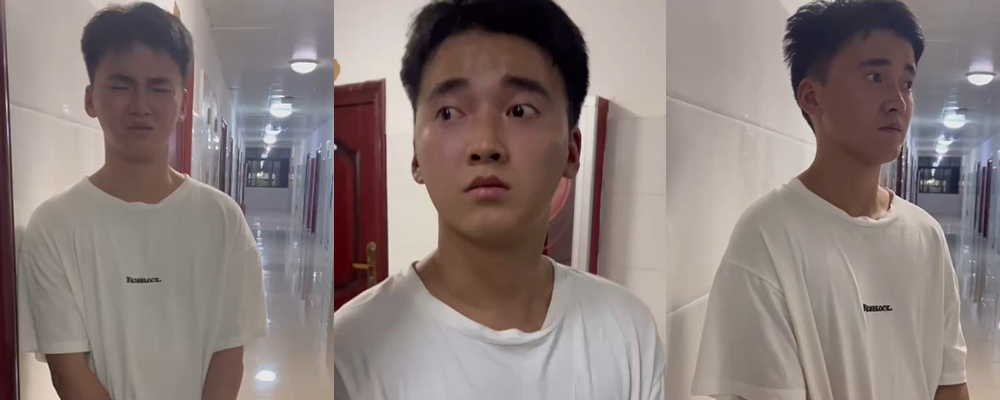 贵州省毕节市七星关区毕节大学惊现变态小伙张智鹏 闯入女生宿舍手拿内裤打飞机被当场抓