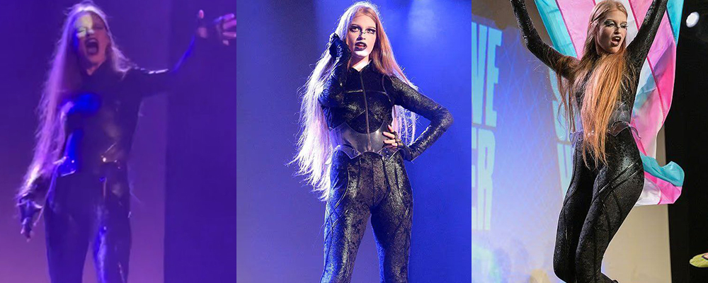 首富千金惊艳变装秀 马斯克变性女儿薇薇安热辣登台变装秀 妖艳动作大胆支持LGBT群体