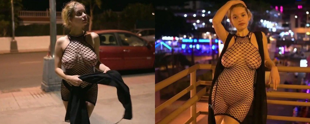 欧美新星Mila Amour街道爽玩露出  丰满酮体搭配精致脸蛋诱惑至极 脸穴同框惊艳释放妩媚气息