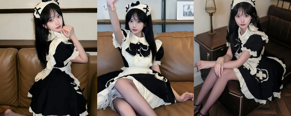 淫荡尤物穿着女仆装全程挨操 嘴中骚话不断体验鸡巴抽插快感  这样的七夕礼物不得不爱