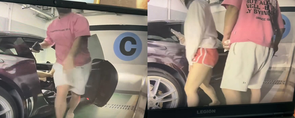 杭州西溪印象城地库718车震事件  被邻车记录仪拍摄打炮过程  双开门的轿跑车就是好使