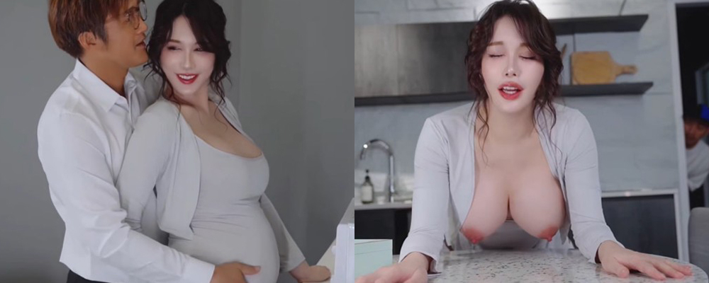 国内知名成人女神辛尤里孕妇主题新作 巨乳人妻与老公居家调情 不料惨遭痴汉租客目睹全程