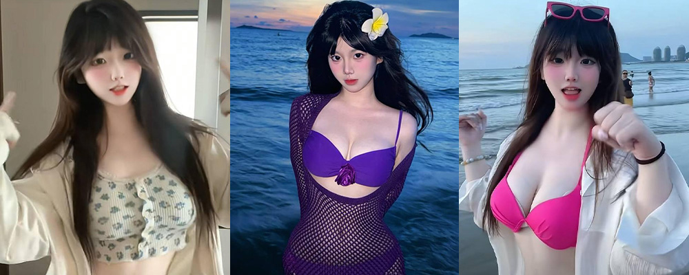 抖音女神阿顶早期私拍福利  冰丝睡裙下露出湿润的骚逼  粉嫩巨乳做实婊子身份