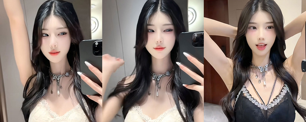 抖音女神猫梨梨红高跟翘腿撩人  黑白丝袜叉开腿自慰  巨乳酥胸俯拍画面极度香艳诱人