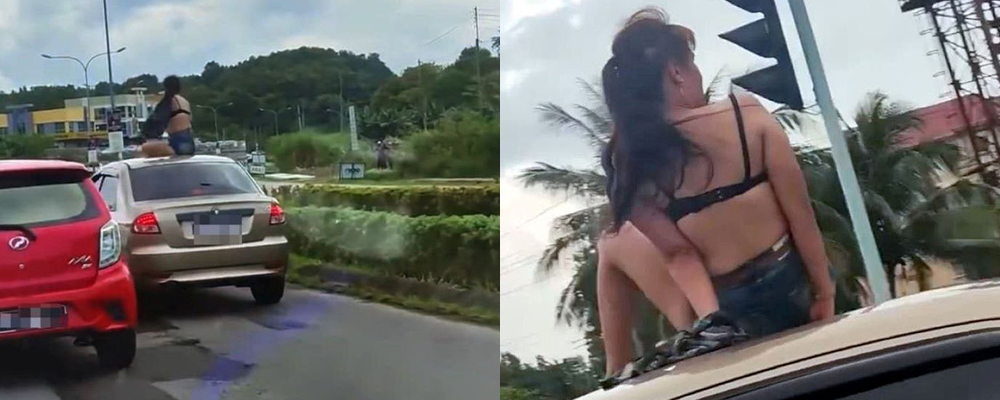 网红nsorfina在吉隆坡街头车顶露出  性感撩人的身姿引得路人纷纷驻足观看    完整视频让你从头看到尾