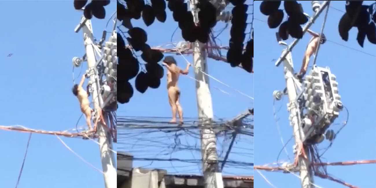 印度女子全裸上高压电上自慰 人称烈焰女战神 只可惜触电了 这辈子都直了!!