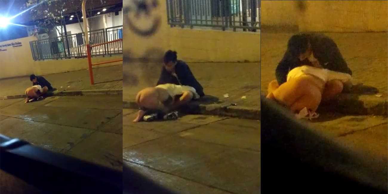 震惊 极品母狗骚性大发 直接扑倒路人吃鸡吧